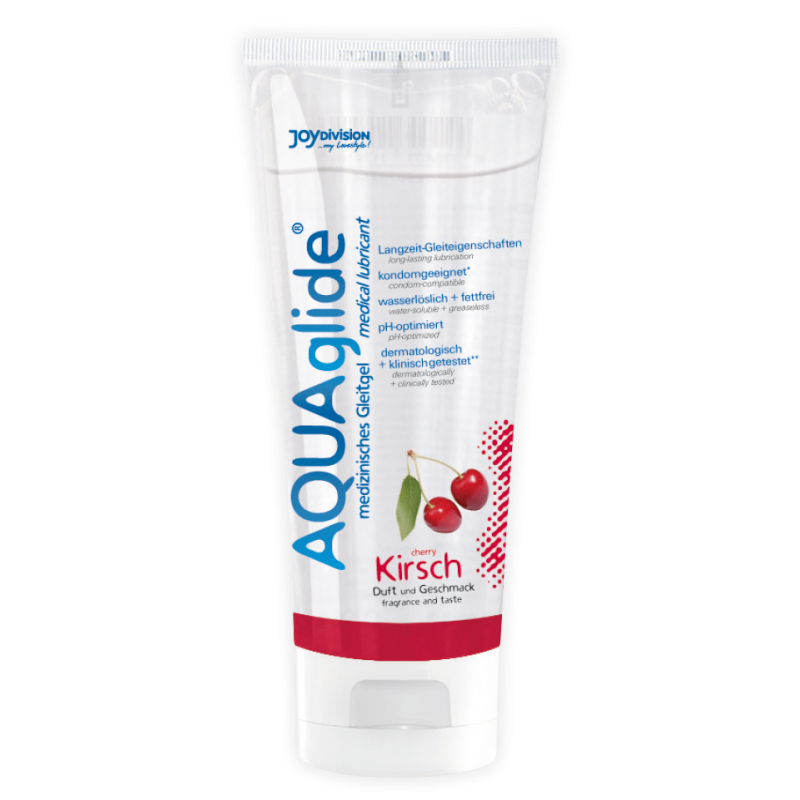 JoyDivision AQUAglide Lubricant, Cherry, 100 ml (3,4 oz) - Lubricants