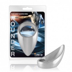 SI IGNITE Teardrop shaped Chrome Pounder Cockring, 44 mm (1,75 in) - TOYS