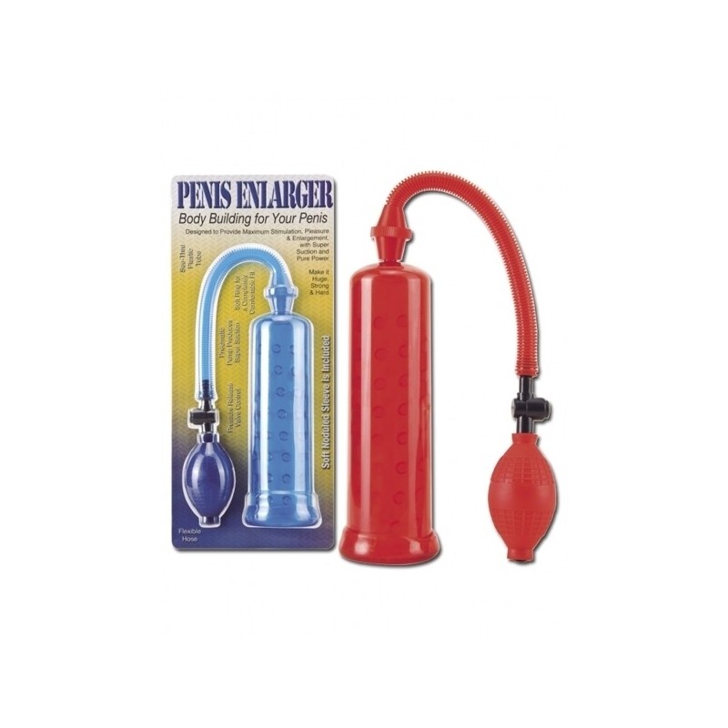 Penis Enlarger, Pump, Red, 20 cm (7,9 in) - TOYS