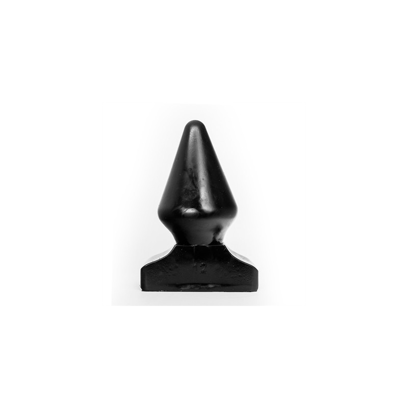 ALL BLACK Butt Plug AB83, Vinyl, Black, 23 cm (9 in) - TOYS